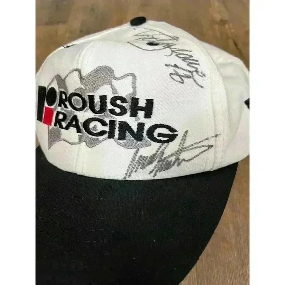 Vtg Nascar Roush Racing Jack Roush Signed 1997 Snapback Hat Embroidered - Picture 2 of 9